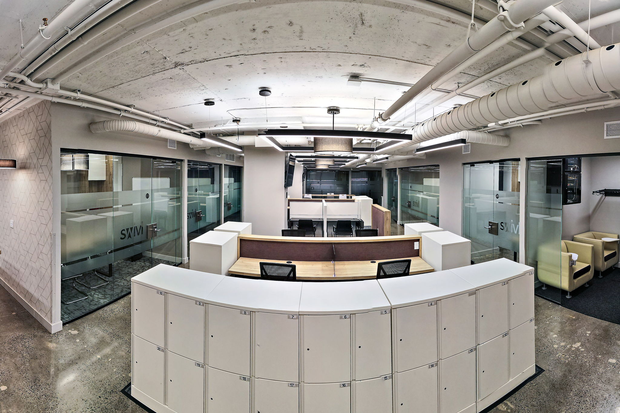 Shared coworking workspace at Swivl Queen Mary available with a day pass
